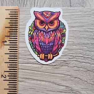 10/$10 Owl Sticker Bird Hoot Owlet Colorful Cartoon